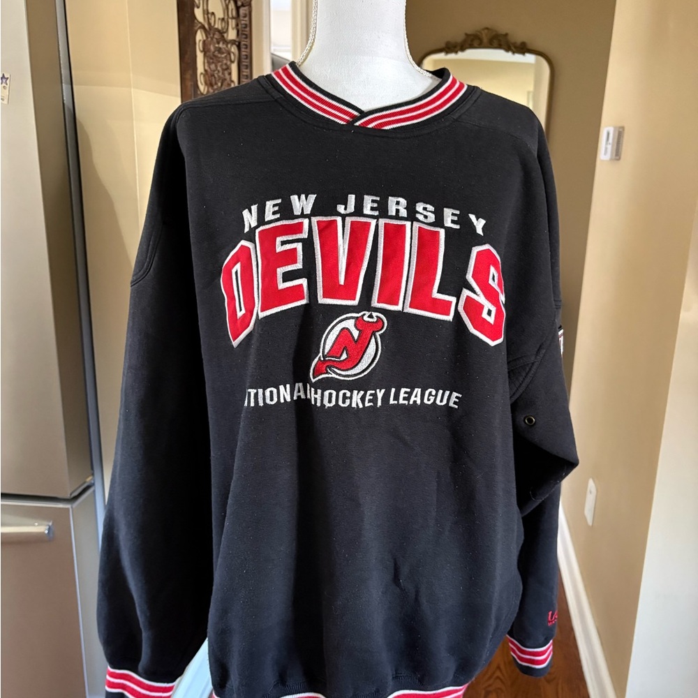 New Jersey Devils Black NHL Crewneck Sweatshirt